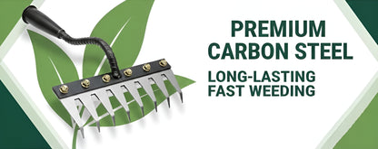 🌱 5-Tooth Carbon Steel Weeding Tool – 50% OFF | Don’t Miss Out!