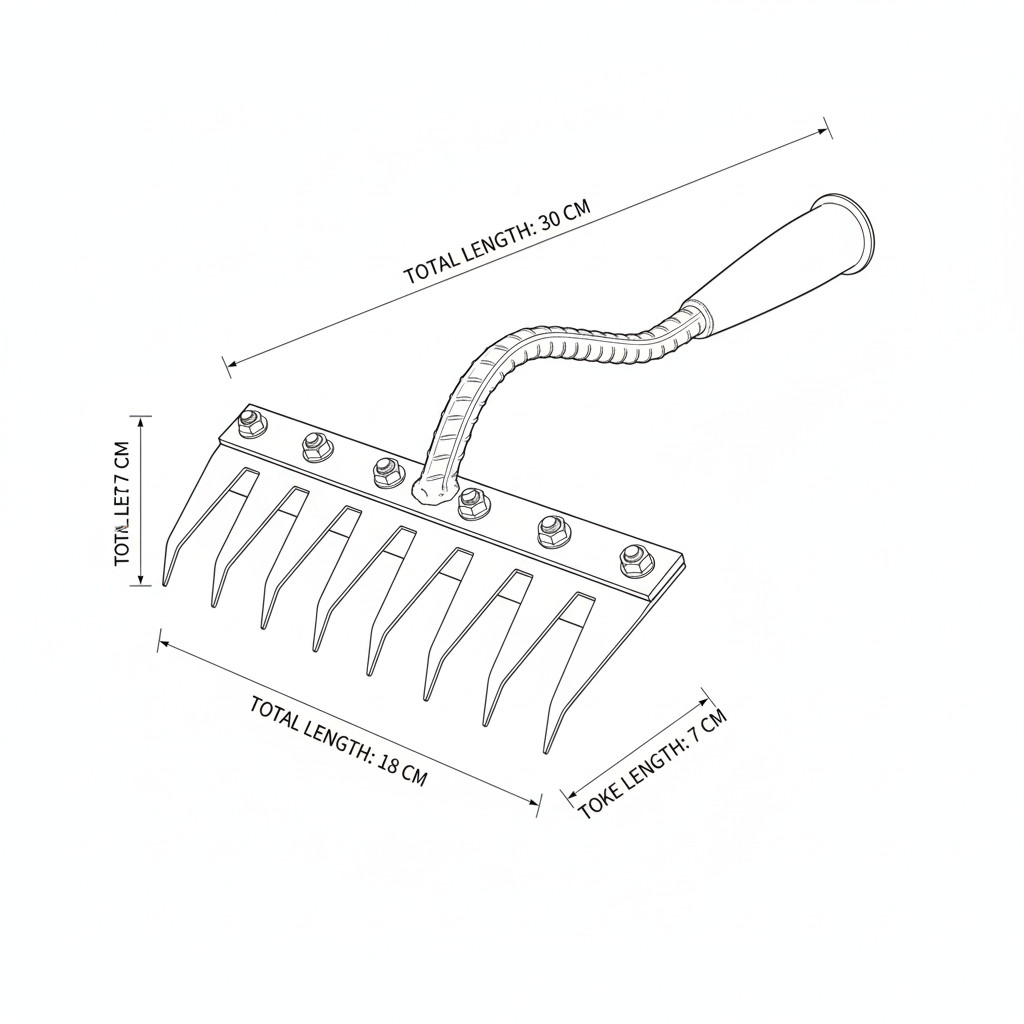 🌱 5-Tooth Carbon Steel Weeding Tool – 50% OFF | Don’t Miss Out!