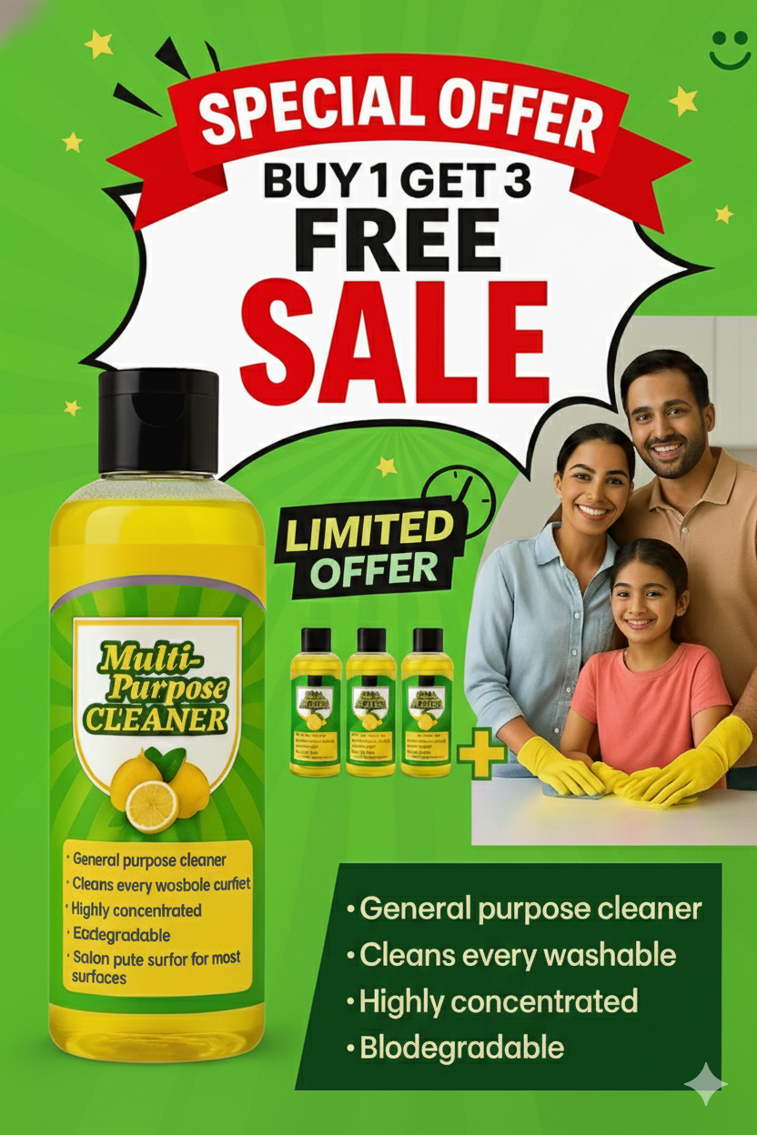🧽 India’s #1 Cleaner – Buy 1 Get 3 FREE, Offer Ends Tonight!