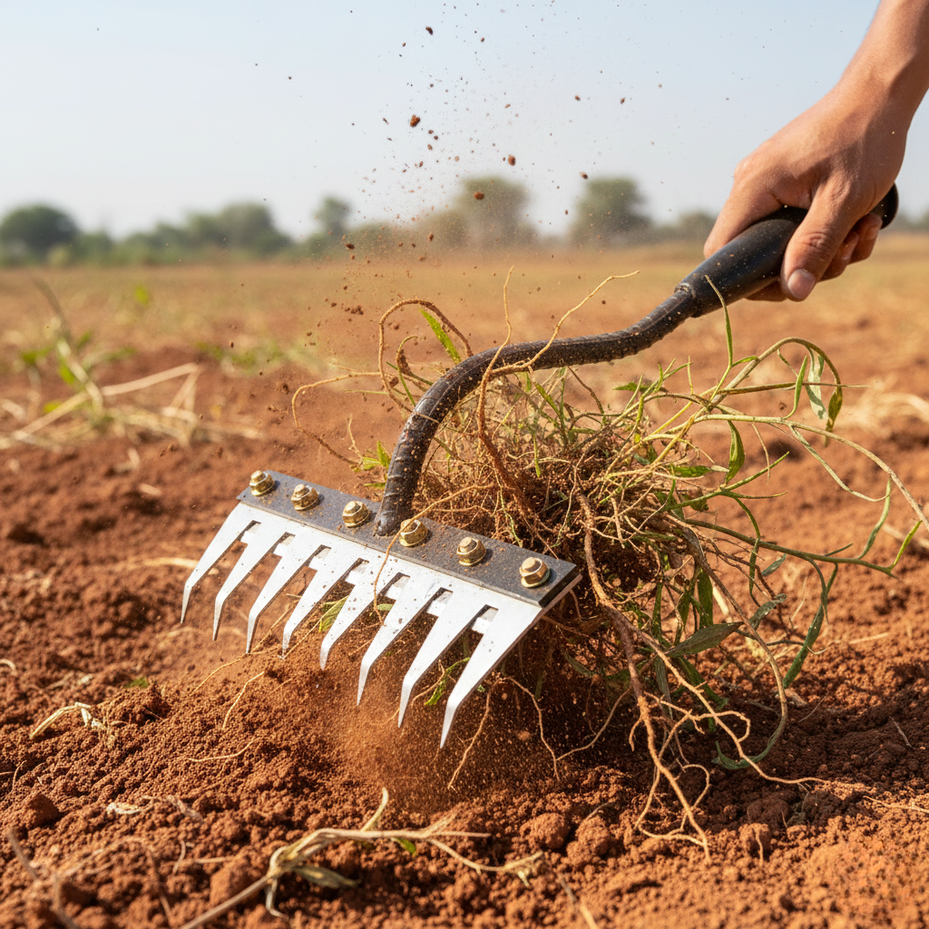 🌱 5-Tooth Carbon Steel Weeding Tool – 50% OFF | Don’t Miss Out!