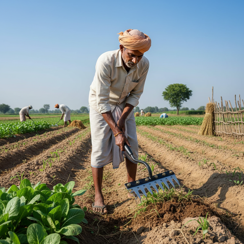 🌱 5-Tooth Carbon Steel Weeding Tool – 50% OFF | Don’t Miss Out!