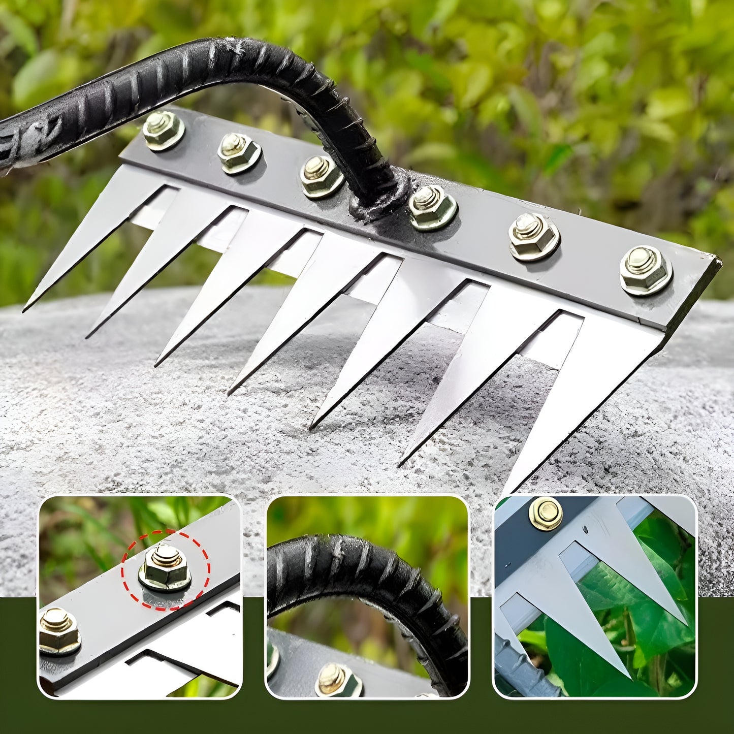 🌱 5-Tooth Carbon Steel Weeding Tool – 50% OFF | Don’t Miss Out!
